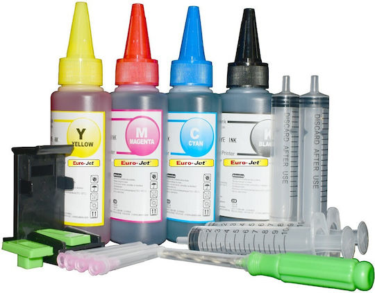 Refill Kit Hp 56 57 21 22 Black & Color