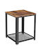 Square Side Table Metal L45xW45xH55cm.