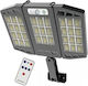 Arrango Wall Mounted Solar Light Cold White with Motion Sensor and Remote Control