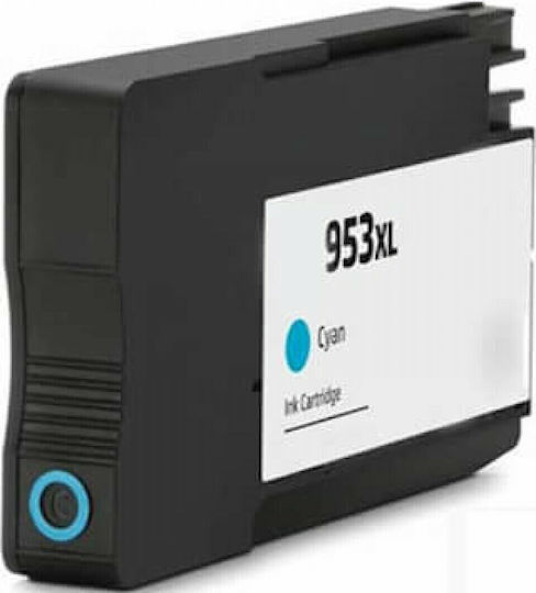 Μελάνι Hp Συμβατό 953xl C New Chip V9 F6u16ae Σελίδες:1600 Cyan 7740 8210 8710 8715 8720 8725 8728 8730 8740 7720 7730 8218 8716 8718