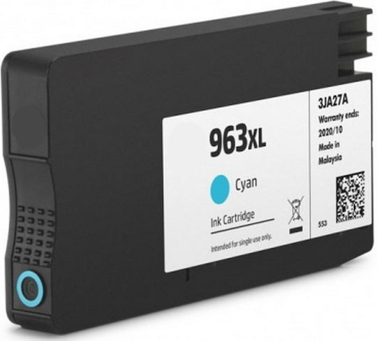 Tinte HP Kompatibel 963XL C 3JA27AE Aktualisierter Chip-Firmware 27 01 2025 Seiten:1600 Cyan 9010 9012 9013 9014 9015 9016 9019 9020 9022 9025 9023