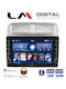 LM Digital Ηχοσύστημα Αυτοκινήτου για Fiat Grande Punto / Linea 2005-2012 (Bluetooth/USB/WiFi/GPS/Apple-Carplay/Android-Auto)