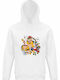 Hoodie Unisex Organic " Cute Nintendo Super Mario Characters " White