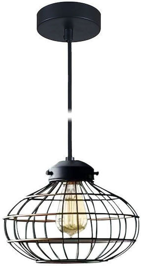 Vivalux Pendant Light Black with Socket E27 26cm