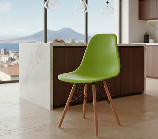 Chair Kitchen Fiore Kd 46x53.5x81.5cm Green