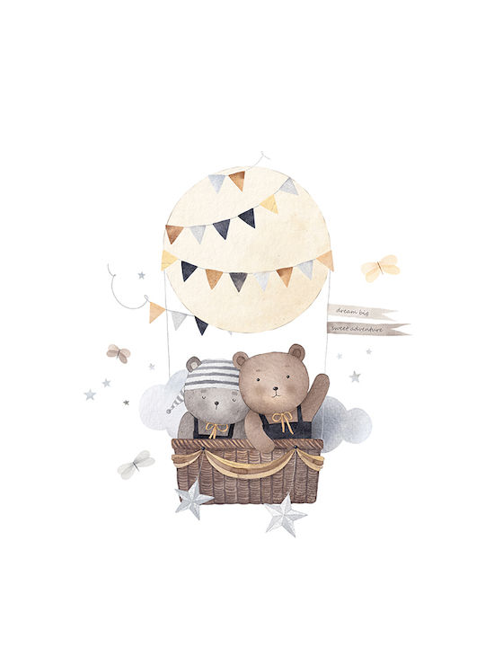 Teddybären im Heißluftballon 21x30cm