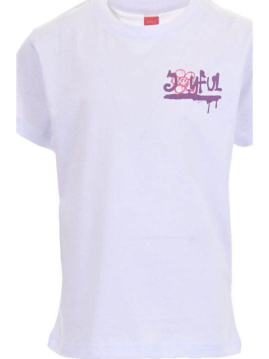 Joyce Παιδικό T-shirt Λευκό Feelings