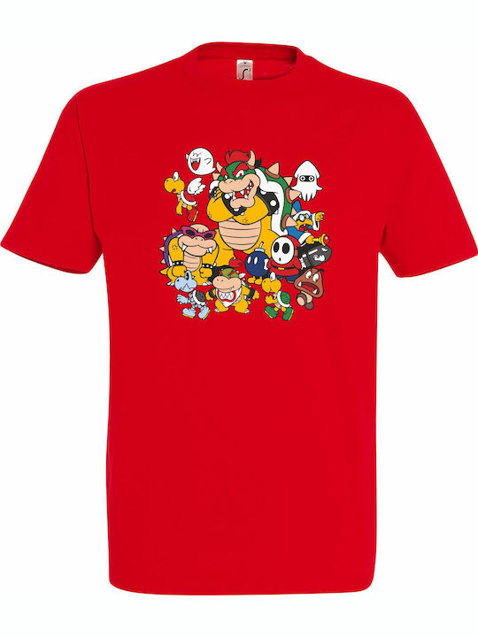 kirikoko Παιδικό T-shirt Red Cute Nintendo Supe...