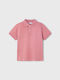 Kids' Polo Short Sleeve Pink Basic