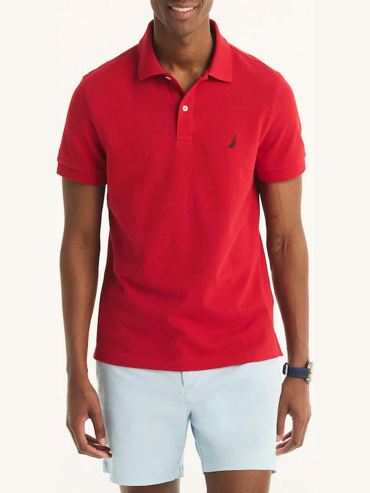 Nautica Polo Short Sleeve Red Blouse
