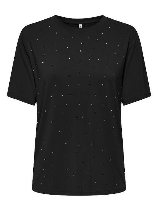 Only Women's Blouse Short Sleeve Black