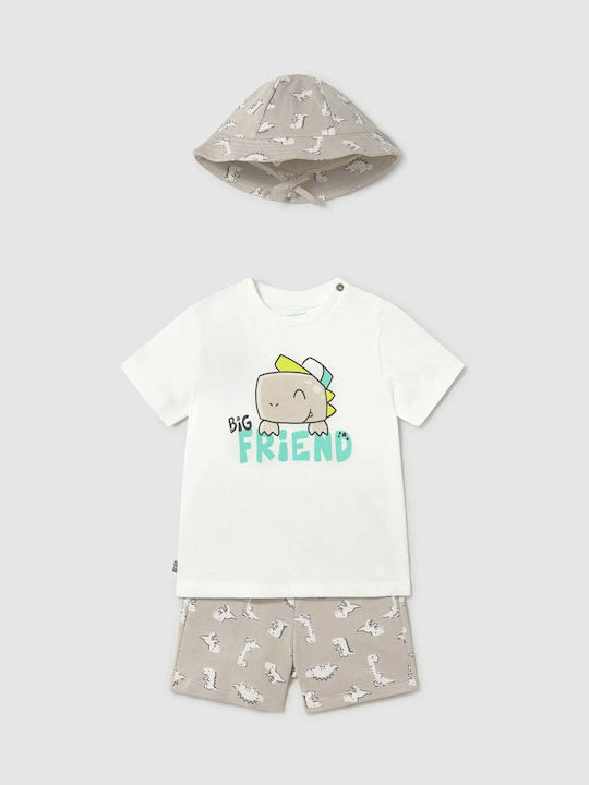 Mayoral Kinder-Set mit Shorts Sommer 3Stück Beige
