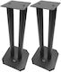 QTX Sound Lautsprecherständer Boden ST-SAND 50cm (Paar) in Schwarz Farbe