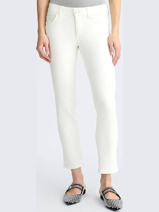 Monroe Women's Jean Trousers in Skinny Fit White