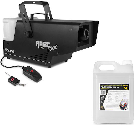 Beamz Rage 1000 Snow Machine 5l Liquid Bundle