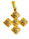 Gatsa Women's Gold Byzantine Cross 14K