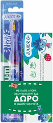 Set Children's Toothbrush & Toothpaste For 6+ Years 2 Pieces Purple / Blue