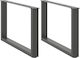 vidaXL Metallisches Möbelbein 2Stücke Für Tisch...