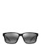Maui Jim МъжеСлънчеви Очила с Черна Пластмасова Рамка и Черни Поляризирани Огледални Стъкла