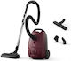 AEG AB51C2DR Aspirator 650W cu sac 3lt Burgundy