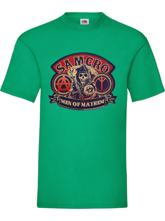 Πράσινη Μπλούζα Tshirt Sons Anarchy Samcro Men ...