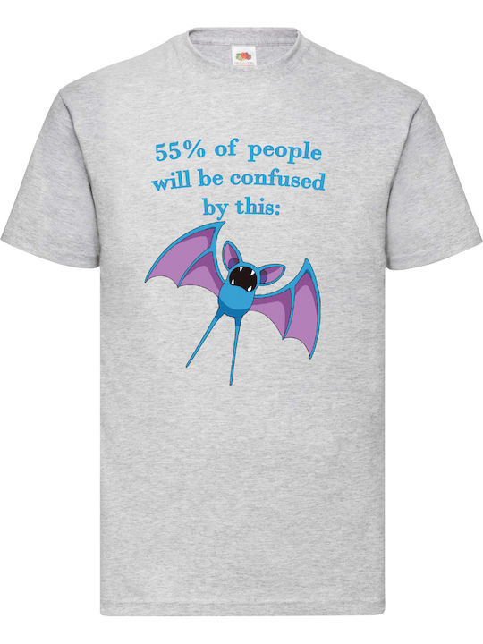 Graues T-Shirt Bluse Pokemon Golbat Zubat Origi...