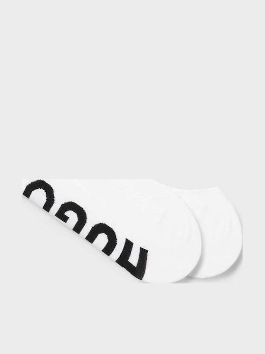Hugo Two-pack Socks 2p Invisible W White Κάλτσες Female White 50516398-100