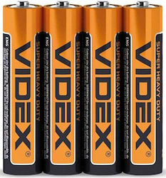 Videx Super Heavy Duty Μπαταρίες Zinc AAA 1.5V 4τμχ