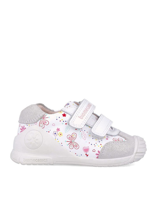 Kinder Sneakers Anatomisch mit Klettverschluss Weiß