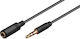 Microconnect 3.5mm male - 3.5mm male Cable Black 1m (AUDLG1G)