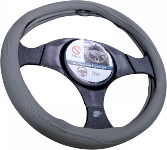 Husă Volan Auto XY-051 din Piele ecologică Gri