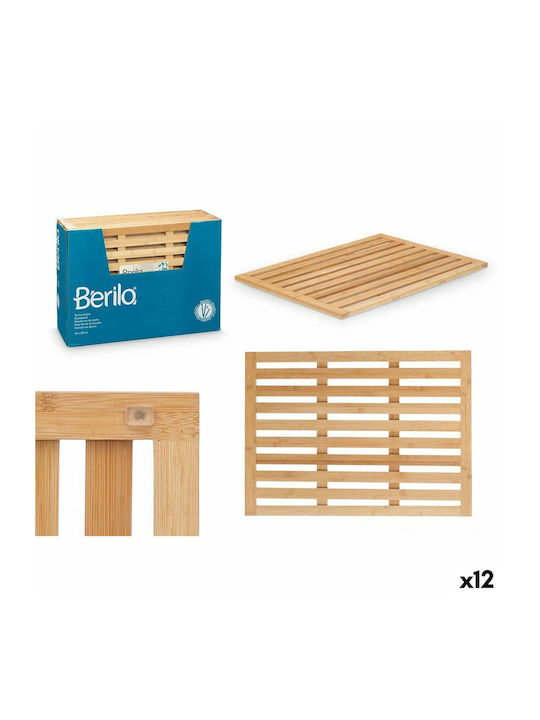 Berilo Bath Mat Wooden Natural 45x62cm