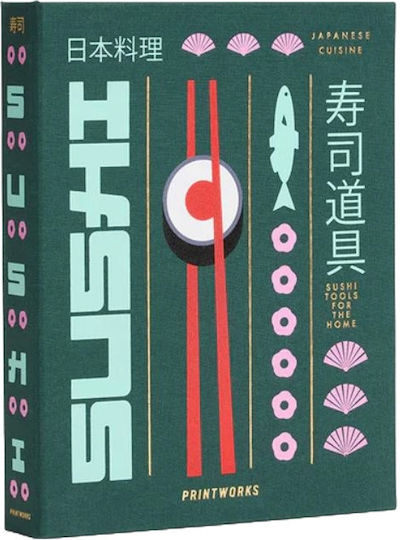 Set de ustensile pentru sushi Printworks Verde