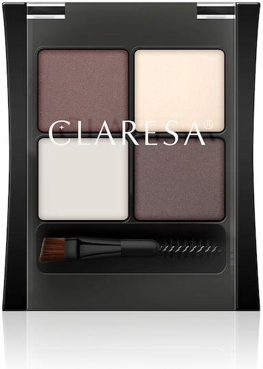 Claresa Pimp My Brow Παλέτα Μακιγιάζ Φρυδιών 02 Deep Brown 4gr