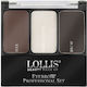 Lollis Beauty Make Up Παλέτα Μακιγιάζ Φρυδιών με Highlighter Dark