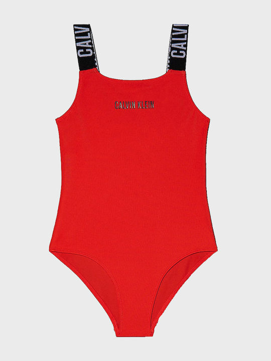 Calvin Klein Costum de baie pentru copii Întreg Red