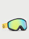 Volcom Attunga Μάσκα Σκι & Snowboard Ενηλίκων Κίτρινη με Φακό Φιμέ σε Κίτρινο Χρώμα
