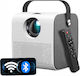 Linomag Mini Projector LCD HD Λάμπας LED με Wi-Fi και Ενσωματωμένα Ηχεία