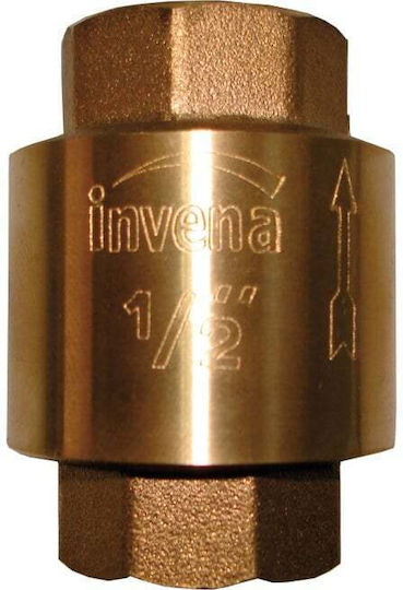 Invena Σύνδεση Σωλήνα Ορειχάλκινη 1/2" ZZ-14-015