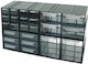 Mega Werkzeugkoffer-Organisator 6 Positionen Schwarz 23x14x12.5cm