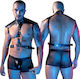 Smd Dominator Strap Harness Mesh Bottom Vegan Leather Black