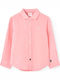 Παιδικό Πουκάμισο Μακρυμάνικο Λινό Σομόν Shirt Long Sleeves