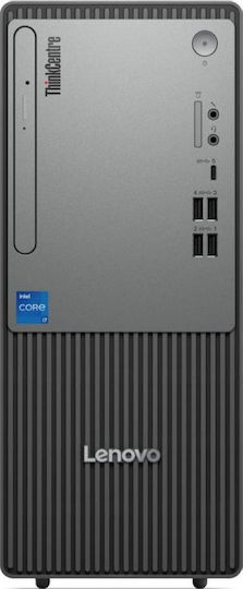 Lenovo ThinkCentre NEO50T Desktop Computer (i3-14100/16GB DDR5/512GB SSD/No Operating System) with Keyboard (GR)