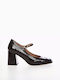 Pumps mit Riemchen Schwarz