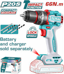 Total TIDLI206681 Percussive Drill Driver 20V Solo