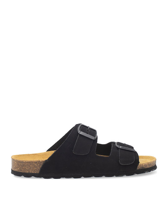 Flache Sandalen für Damen in Schwarz Farbe