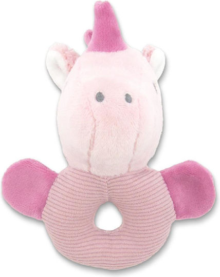 Lorelli Plush Rattle Unicorn Pink Natural
