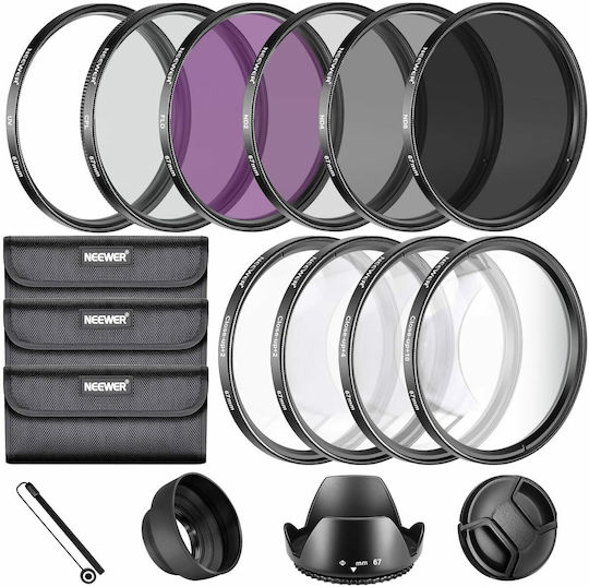 Neewer 67mm Complete Lens Filter Accessory Kit Lenses 67mm Filter Size 10087418