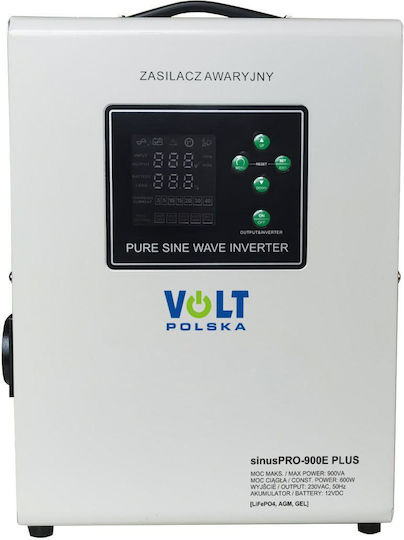 Volt Polska Sinuspro 900E Pure Sine Wave Inverter Power 600W with Nominal Input Voltage 12V Single Phase