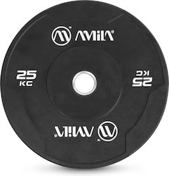 AMILA Δίσκος Ολυμπιακού Τύπου Λαστιχένιος 1 x 25kg Φ50mm